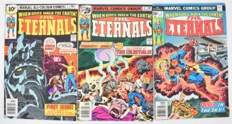 The Eternals by Marvel Comics (1976) issues #1-3, origin and first appearance, Jack Kirby story