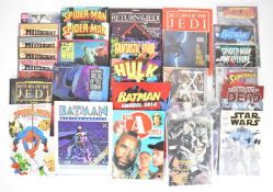 Twenty-six vintage and modern graphic novels and annuals to include Star Wars Return of the Jedi,