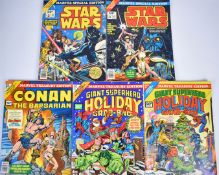 Marvel Special Edition Star Wars Comic issues #1 and #2 together with three further treasury size