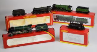 Four Hornby 00 gauge model railways locomotives comprising Class 0F 0-4-0ST Queen Elizabeth II '