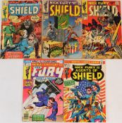 Five Nick Fury Agent of Shield comics by Marvel to include issue #1.