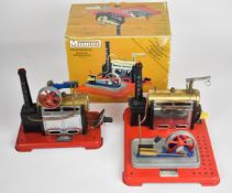 Mamod SP4 live steam stationary engine with reversing single cylinder engine, in original box,