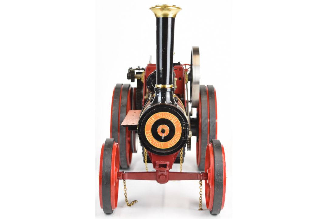 Maxitrak 1 inch scale Burrell live steam traction engine, with gas fired silver soldered boiler, - Image 4 of 17
