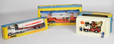 Three Corgi Major Toys diecast model trucks comprising Holmes Wrecker Recovery Vehicle 1142,