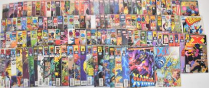 Over one-hundred and thirty Excalibur and Mutant-X comic books by Marvel, all dating mid to late
