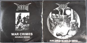 Doom - Two Hardcore Punk LPs comprising Bury The Debt Bot The Dead and War Crimes - Human Beings