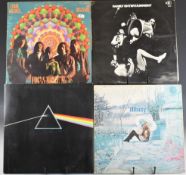Thirty three Prog Rock and Rock LPs comprising Pink Floyd Dark Side Of The Moon second issue with