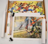 Dynamic Forces Marvel Millennium Lithograph signed bottom right by Stan Lee and numbered 19 / 100,