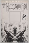 Stan Lee signed Magneto Rex issue #1 Authentix Sketch Cover by Marvel Comics, numbered 7 of 35,
