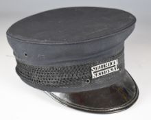 Bus or train conductor's or guard's hat with Southern National cap badge to front