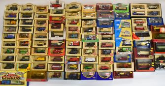 Ninety various diecast model cars to include Lledo, Corgi, Matchbox, Gilbow Exclusive First Editions
