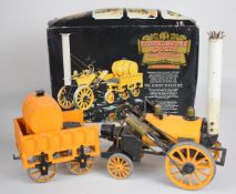Hornby Stephenson's Rocket 3½ inch gauge live steam locomotive and tender, overall length 41cm,