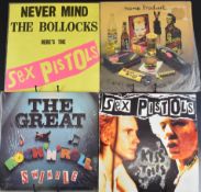Sex Pistols - Four Punk / New Wave LPs comprising Kiss This, The Great Rock 'n' Roll Swindle,