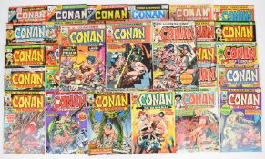 One hundred and twenty-one Bronze Age Conan The Barbarian comics by Marvel to include issue #23,