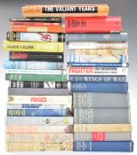 Approximately thirty four military books including The Tiger Moth Story by Bramson and Birch,