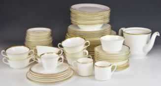 Minton bone china tableware / part dinner service decorated in the Horizon pattern comprising