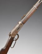Winchester Model 1894 .30 WCF underlever repeating carbine rifle with adjustable pop-up ladder