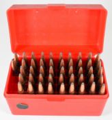 Forty seven 7x57mm rifle cartridges, in MGM Case-Gard box. PLEASE NOTE THAT A VALID RELEVANT