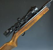 Webley Vulcan .177 air rifle with semi-pistol grip and Nikko Stirling Moutmaster Side IR 3-9x40 AO