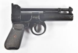 Webley Junior .177 air pistol with named and chequered composite grips and adjustable sights, serial