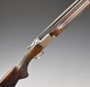 Miroku 3800 12 bore over and under ejector shotgun with engraved locks, underside, trigger guard,