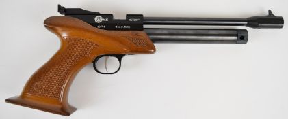 SMK Victory CP1 .177 CO2 target air pistol with chequered grip and adjustable sights, NVSN, in