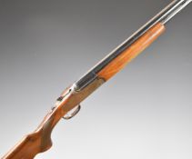 Rizzini 12 bore over and under ejector shotgun with engraved scenes of birds to the sidelock