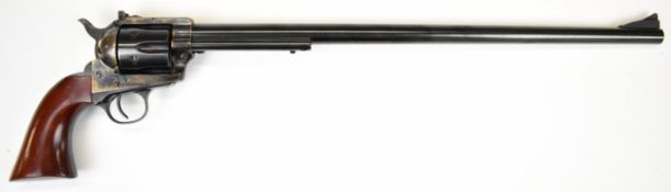 Uberti American Buntline .357 six-shot single-action revolver with wooden grips, adjustable sights