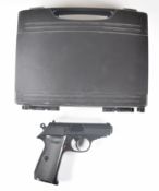 Umarex Walther PPK/S .177 CO2  air pistol with textured composite grips and fixed sights, serial
