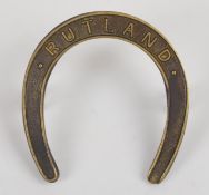 British Army WW2 Rutland Home Guard cap badge
