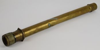 Spy glass MK II No.412 dated 1936, marked Bur of Nav, 58cm length