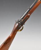 Enfield pattern 3-band 16 bore muzzle loading percussion hammer action gun with crown over 'VR'