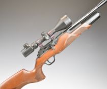 Walther Rotex R8 .22 FAC PCP air rifle with chequered semi-pistol grip and forend, raised cheek