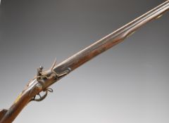 India pattern Brown Bess flintlock musket with lock stamped 'Tower' and with crown over 'GR' cypher,