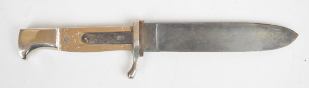 WW2 German Nazi Third Reich Hitler Youth pattern dagger with Huberdas Solingen and maker's mark to