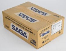 Two hundred and fifty 12 bore Saga Eurotrap 28g steel 7 shot cartridges, all sealed in original