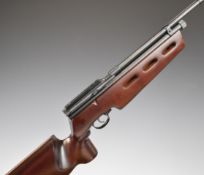 SMK QB78 Match .177 CO2 target air rifle with raised cheek piece, skeleton stock and scope rail,
