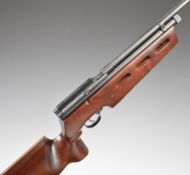 SMK QB78 Match .177 CO2 target air rifle with raised cheek piece, skeleton stock and scope rail,