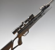 Crosman Multi-shot Mission Model 6-CMM2SXS .22 air rifle with composite skeleton stock, textured
