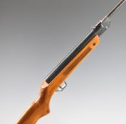 Hungarian Rellum .177 air rifle with semi-pistol grip, raised cheek piece and reeded forend,