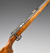 BRNO Model 2 .22 bolt-action rifle with chequered semi-pistol grip, multi-shot magazine, sling