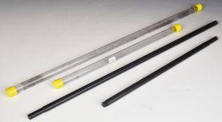 Two Kral .177 PCP air rifle barrels, one standard (58cm long) and one carbine (38cm long), both in