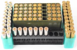Seventy two .243 Win rifle cartridges, all in plastic cartridge boxes. PLEASE NOTE THAT A VALID