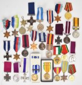 Five British Army WW2 medals comprising 1939/1945 Star (3), Atlantic Star and France & Germany