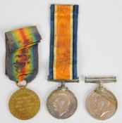British Army WW1 medal pair comprising War Medal and Victory Medal, named to 26193 Pte J Daykin,