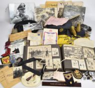 WW2 era and later military and civilian ephemera including Civil Defence arm bands, St John's