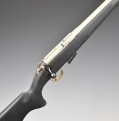 CZ 452-2E ZKM .17 HMR bolt-action rifle with composite stock, textured semi-pistol grip, sling