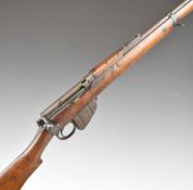 Deactiavted Enfield Magazine Lee-Metford .303 bolt-action service rifle with frame stamped '