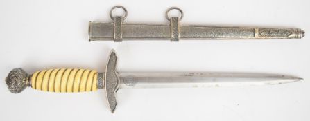 WW2 German Nazi Third Reich Luftwaffe dagger with composite grip, Paul Weyersberg Solingen and