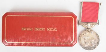 British Empire Medal Elizabeth II named to Chad Henry Law, with fitted box